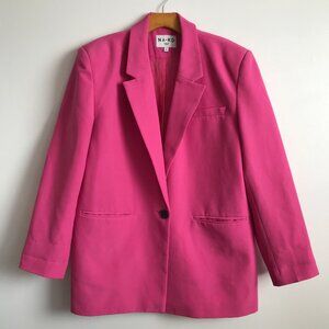 NA-KD Pink Oversize Blazer Jacket Womens 38